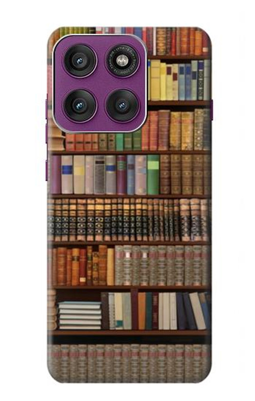 S3154 Bookshelf Case Cover Custodia per Motorola Edge 60 Pro