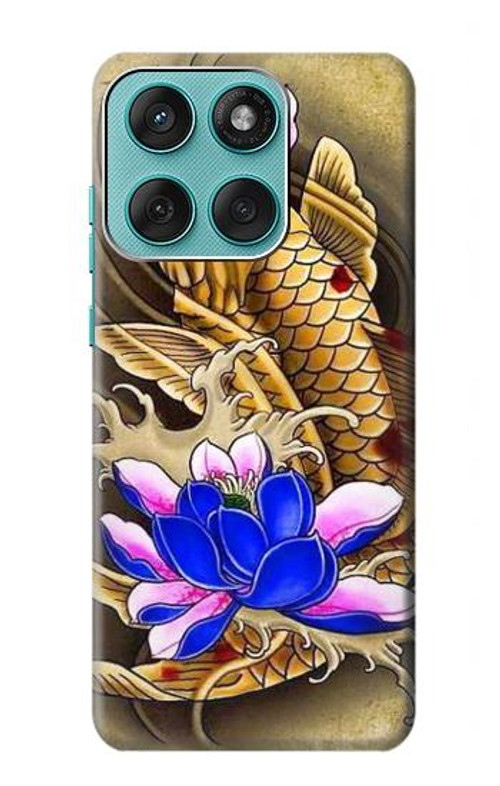 S1604 Carp Koi Fish Japanese Tattoo Case Cover Custodia per Motorola Edge 60 Fusion