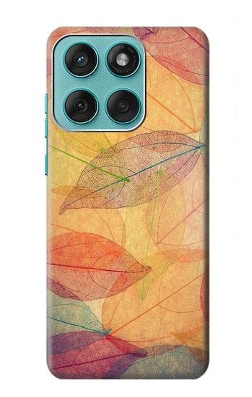 S3686 Fall Season Leaf Autumn Case Cover Custodia per Motorola Edge 60 Fusion