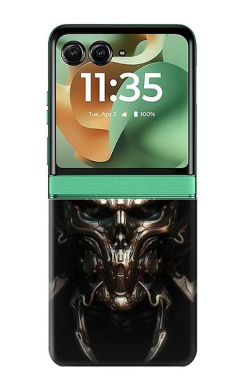 S1027 Hardcore Metal Skull Case Cover Custodia per Motorola Razr 60, Razr 2025