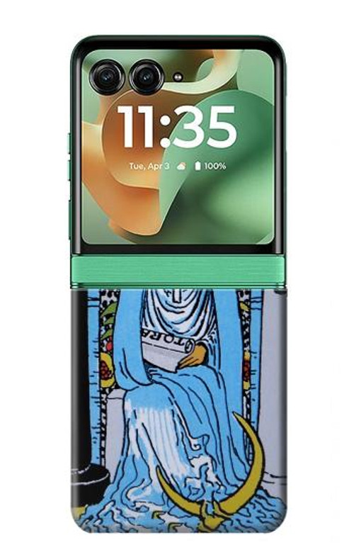 S2764 High Priestess Tarot Card Case Cover Custodia per Motorola Razr 60, Razr 2025
