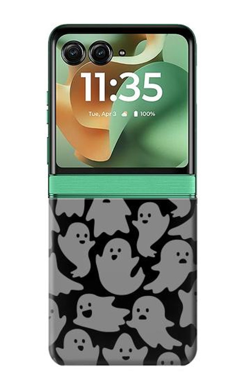 S3835 Cute Ghost Pattern Case Cover Custodia per Motorola Razr 60, Razr 2025