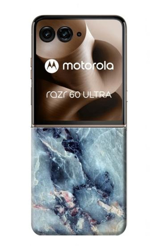 S2689 Blue Marble Texture Graphic Printed Case Cover Custodia per Motorola Razr 60 Ultra, Razr Ultra 2025 S2689 Blue Marble Texture Graphic Printed Case Cover Custodia per Motorola Razr 60 Ultra, Razr Ultra 2025
