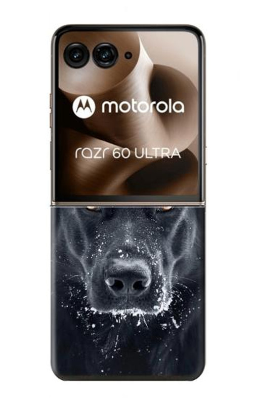 S3168 German Shepherd Black Dog Case Cover Custodia per Motorola Razr 60 Ultra, Razr Ultra 2025