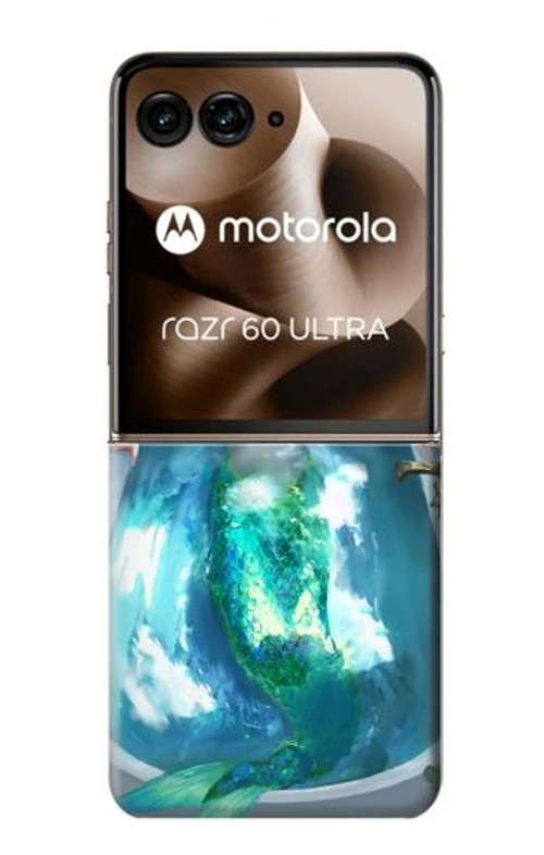 S3911 Cute Little Mermaid Aqua Spa Case Cover Custodia per Motorola Razr 60 Ultra, Razr Ultra 2025