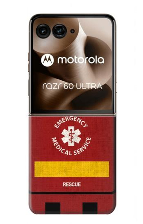 S3957 Emergency Medical Service Case Cover Custodia per Motorola Razr 60 Ultra, Razr Ultra 2025