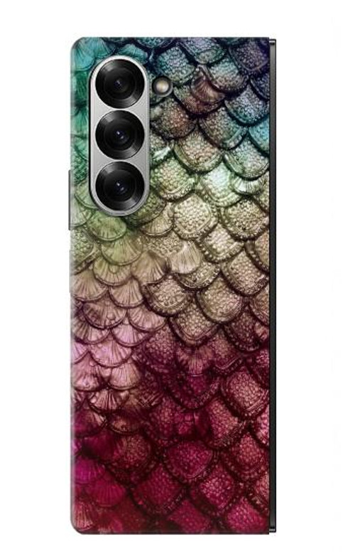 S3539 Mermaid Fish Scale Case Cover Custodia per Samsung Galaxy Z Fold 7
