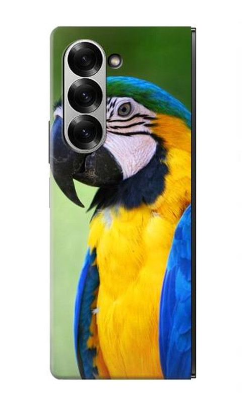 S3888 Macaw Face Bird Case Cover Custodia per Samsung Galaxy Z Fold 7