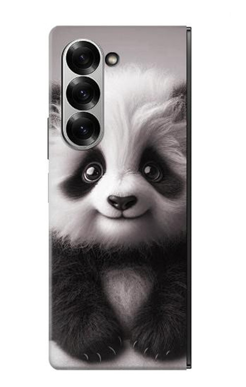 S3978 Cute Baby Panda Case Cover Custodia per Samsung Galaxy Z Fold 7