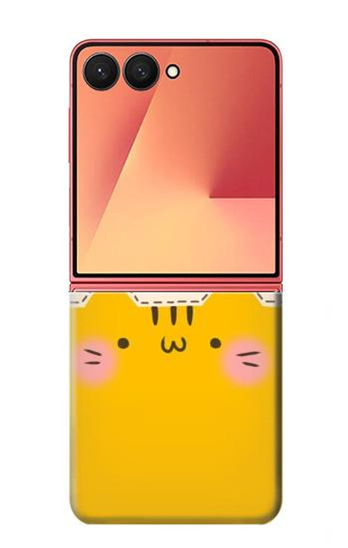 S2442 Cute Cat Cartoon Funny Case Cover Custodia per Samsung Galaxy Z Flip 7 S2442 Cute Cat Cartoon Funny Case Cover Custodia per Samsung Galaxy Z Flip 7