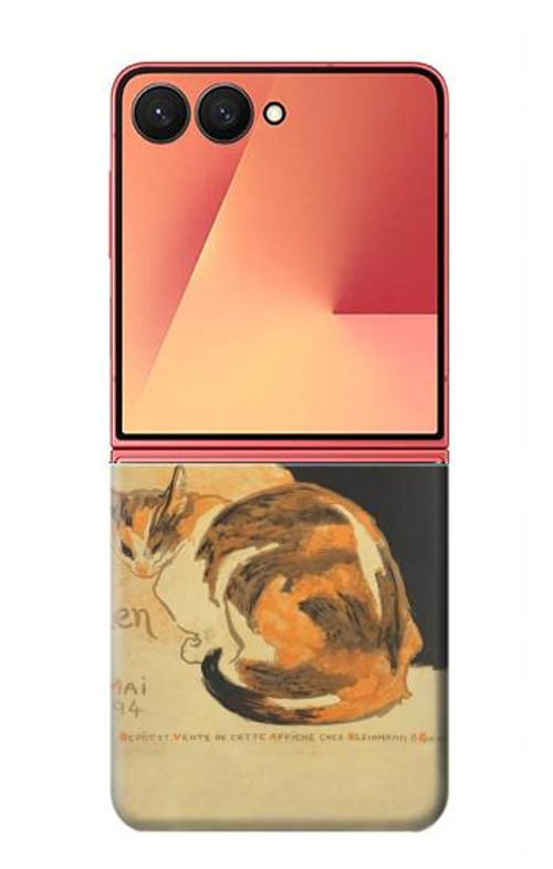 S3229 Vintage Cat Poster Case Cover Custodia per Samsung Galaxy Z Flip 7 S3229 Vintage Cat Poster Case Cover Custodia per Samsung Galaxy Z Flip 7