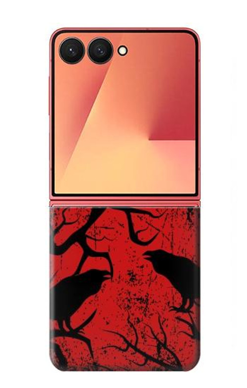 S3325 Crow Black Blood Tree Case Cover Custodia per Samsung Galaxy Z Flip 7