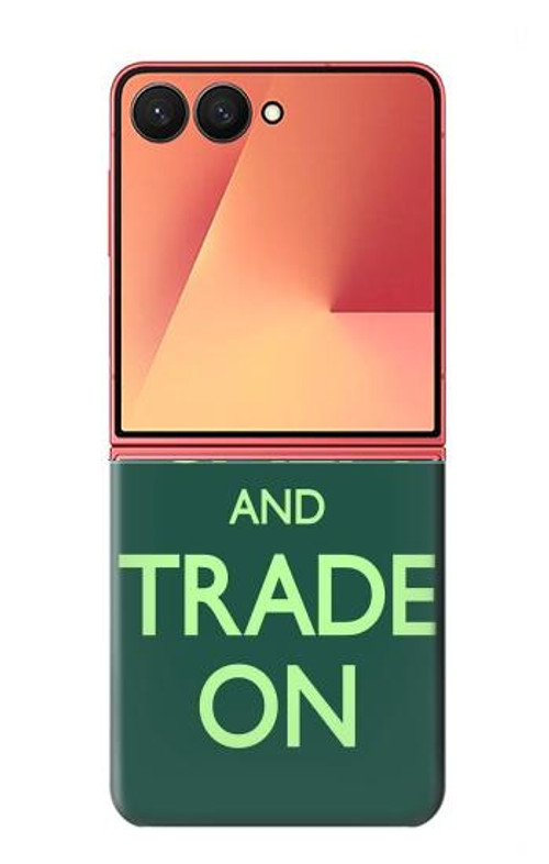 S3862 Keep Calm and Trade On Case Cover Custodia per Samsung Galaxy Z Flip 7