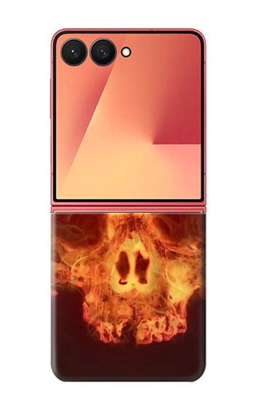 S3881 Fire Skull Case Cover Custodia per Samsung Galaxy Z Flip 7