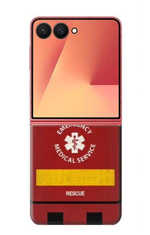 S3957 Emergency Medical Service Case Cover Custodia per Samsung Galaxy Z Flip 7