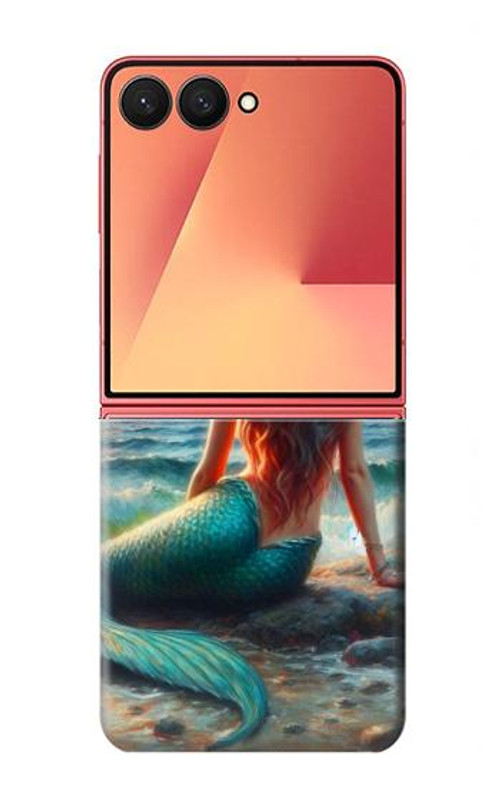 S4006 Oil Painting Mermaid Case Cover Custodia per Samsung Galaxy Z Flip 7