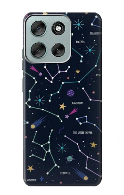 S3220 Star Map Zodiac Constellations Case Cover Custodia per Motorola Moto G56 S3220 Star Map Zodiac Constellations Case Cover Custodia per Motorola Moto G56