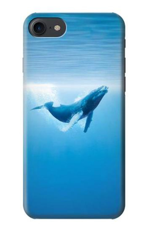 S0843 Blue Whale Case Cover Custodia per iPhone 7, iPhone 8