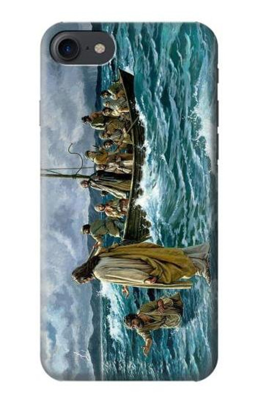 S1722 Jesus Walk on The Sea Case Cover Custodia per iPhone 7, iPhone 8