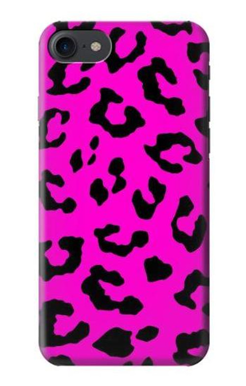 S1850 Pink Leopard Pattern Case Cover Custodia per iPhone 7, iPhone 8