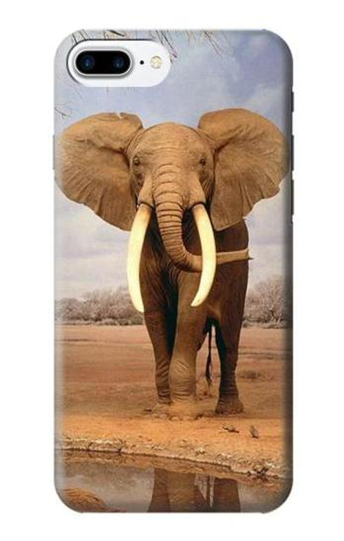 S0310 African Elephant Case Cover Custodia per iPhone 7 Plus, iPhone 8 Plus