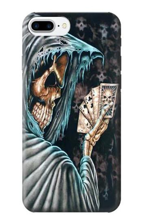 S0748 Grim Reaper Death Poker Case Cover Custodia per iPhone 7 Plus, iPhone 8 Plus