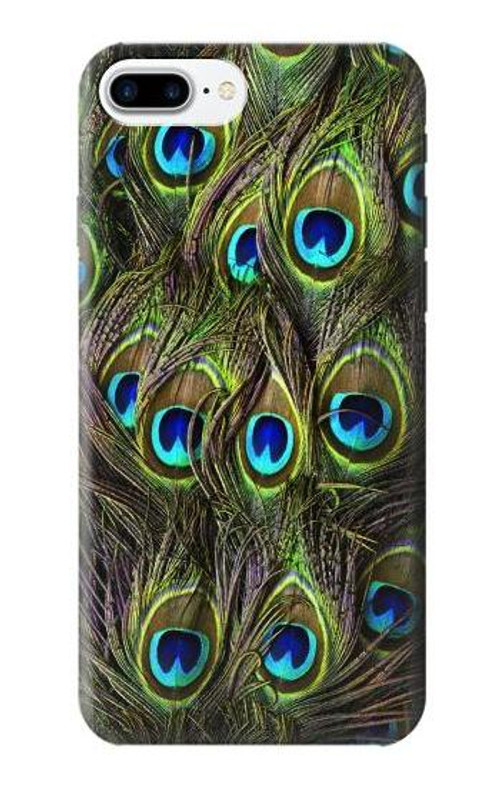 S1965 Peacock Feather Case Cover Custodia per iPhone 7 Plus, iPhone 8 Plus