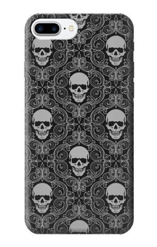 S2371 Skull Vintage Monochrome Pattern Case Cover Custodia per iPhone 7 Plus, iPhone 8 Plus S2371 Skull Vintage Monochrome Pattern Case Cover Custodia per iPhone 7 Plus, iPhone 8 Plus