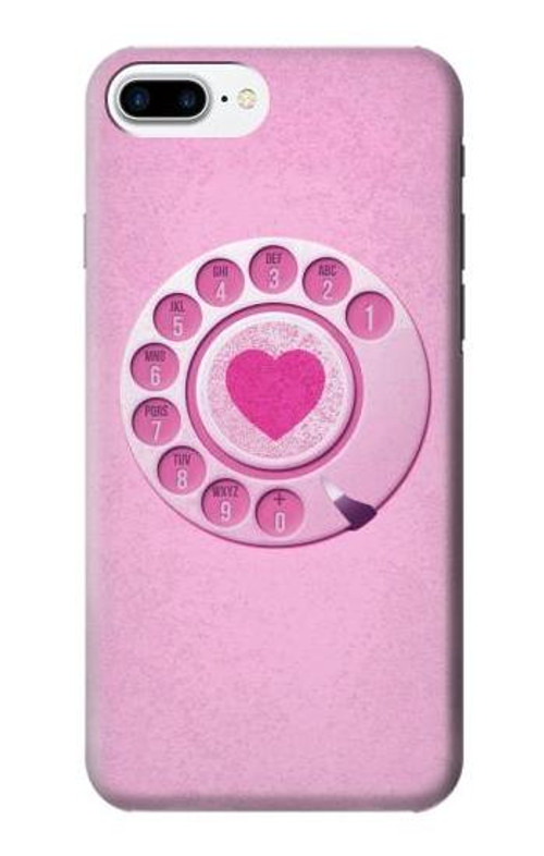 S2847 Pink Retro Rotary Phone Case Cover Custodia per iPhone 7 Plus, iPhone 8 Plus S2847 Pink Retro Rotary Phone Case Cover Custodia per iPhone 7 Plus, iPhone 8 Plus