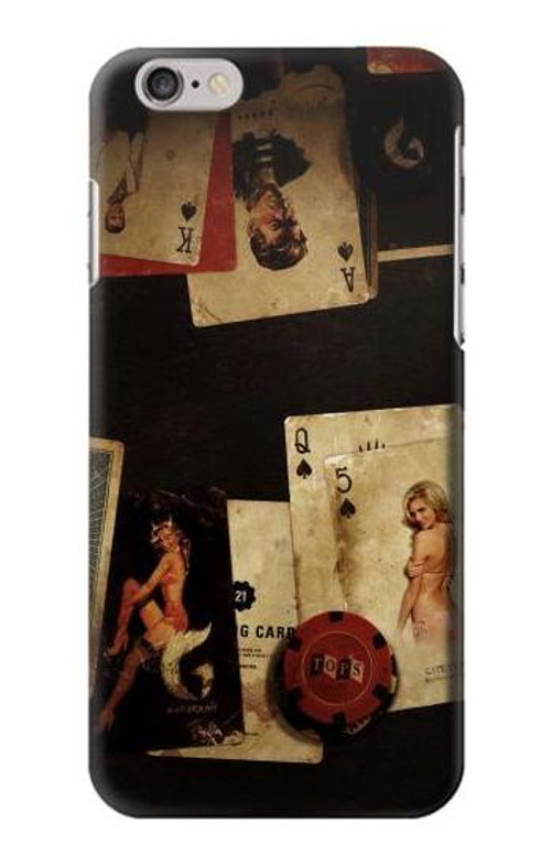S1069 Old Vintage Sexy Poker Case Cover Custodia per iPhone 6 6S
