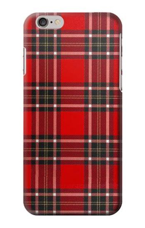 S2374 Tartan Red Pattern Case Cover Custodia per iPhone 6 6S