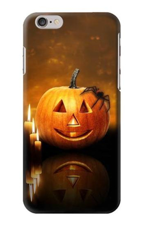 S1083 Pumpkin Spider Candles Halloween Case Cover Custodia per iPhone 6 Plus, 6S Plus