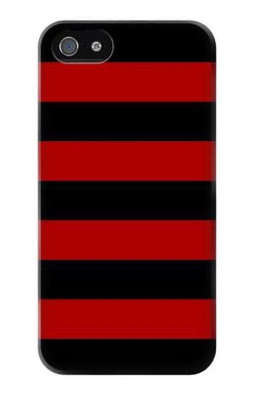 S2638 Black and Red Striped Case Cover Custodia per iPhone 5 5S SE