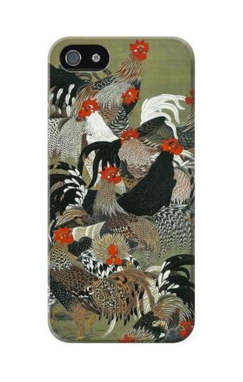 S2699 Ito Jakuchu Rooster Case Cover Custodia per iPhone 5C