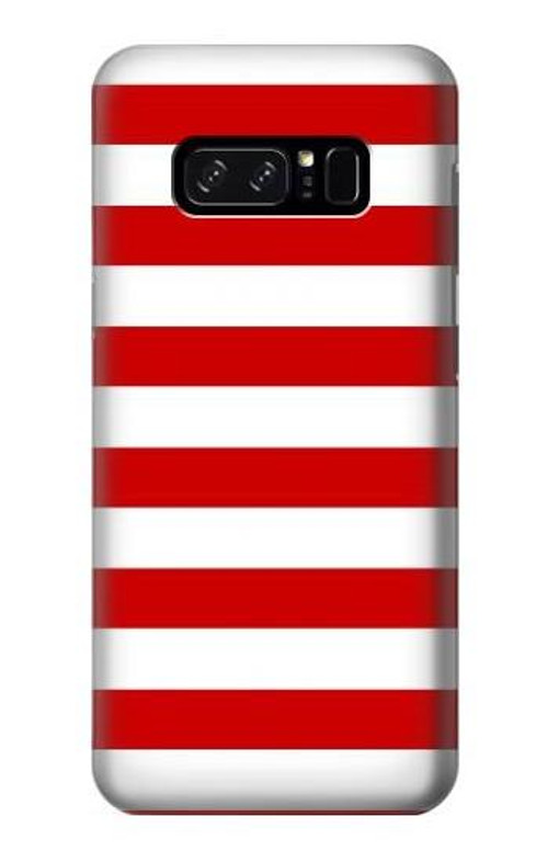 S2364 Red and White Striped Case Cover Custodia per Note 8 Samsung Galaxy Note8