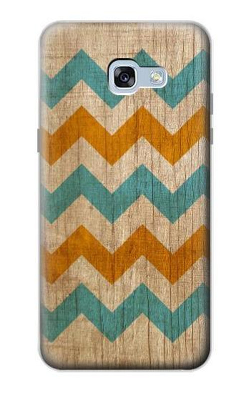 S3033 Vintage Wood Chevron Graphic Printed Case Cover Custodia per Samsung Galaxy A5 (2017)