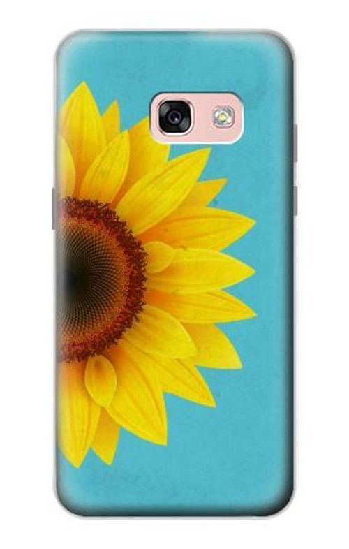 S3039 Vintage Sunflower Blue Case Cover Custodia per Samsung Galaxy A3 (2017)