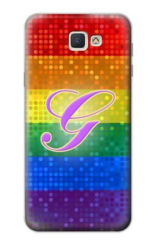 S2899 Rainbow LGBT Gay Pride Flag Case Cover Custodia per Samsung Galaxy J7 Prime (SM-G610F)