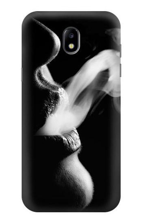 S0917 Sexy Lip Girl Smoking Case Cover Custodia per Samsung Galaxy J5 (2017) EU Version