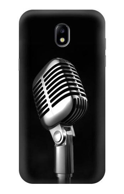S1672 Retro Microphone Jazz Music Case Cover Custodia per Samsung Galaxy J5 (2017) EU Version