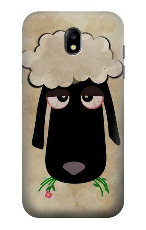 S2826 Cute Cartoon Unsleep Black Sheep Case Cover Custodia per Samsung Galaxy J5 (2017) EU Version