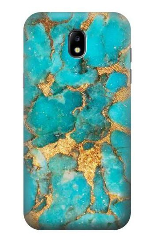 S2906 Aqua Turquoise Stone Case Cover Custodia per Samsung Galaxy J5 (2017) EU Version