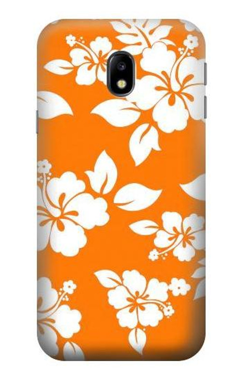 S2245 Hawaiian Hibiscus Orange Pattern Case Cover Custodia per Samsung Galaxy J3 (2017) EU Version