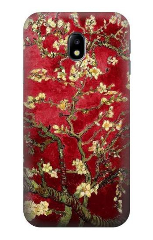 S2414 Red Blossoming Almond Tree Van Gogh Case Cover Custodia per Samsung Galaxy J3 (2017) EU Version