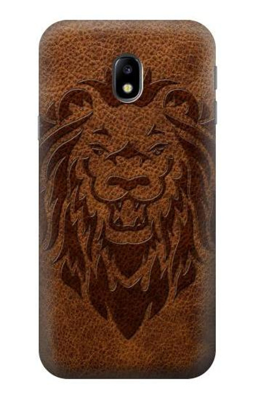 S2529 Leo Zodiac Tattoo Brown Graphic Print Case Cover Custodia per Samsung Galaxy J3 (2017) EU Version