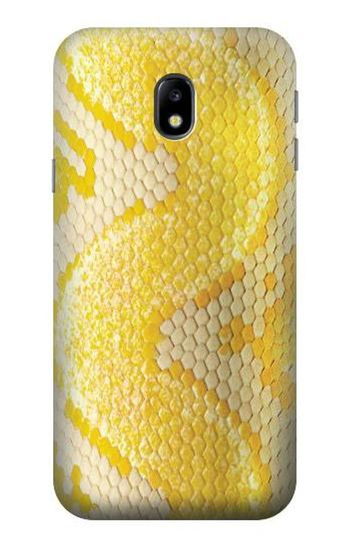 S2713 Yellow Snake Skin Graphic Printed Case Cover Custodia per Samsung Galaxy J3 (2017) EU Version