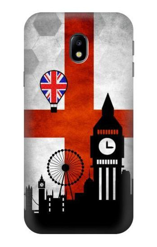 S2979 England Football Soccer Euro 2016 Case Cover Custodia per Samsung Galaxy J3 (2017) EU Version