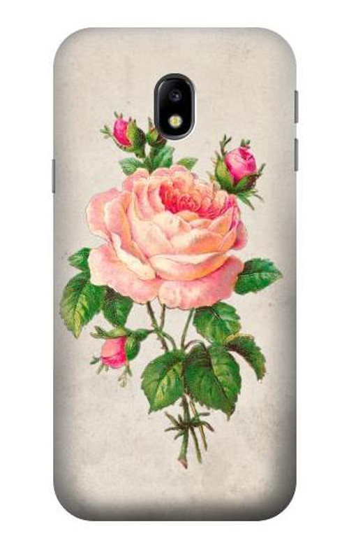 S3079 Vintage Pink Rose Case Cover Custodia per Samsung Galaxy J3 (2017) EU Version