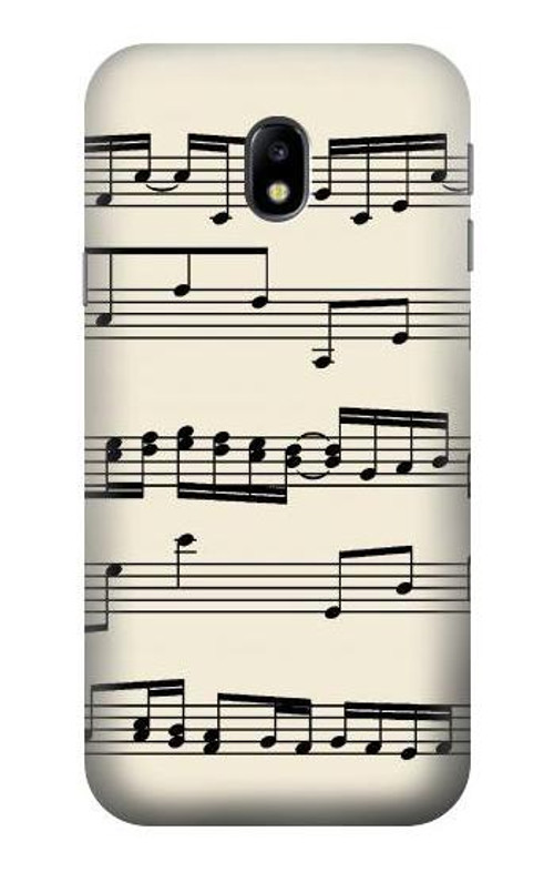 S3082 Music Sheet Case Cover Custodia per Samsung Galaxy J3 (2017) EU Version