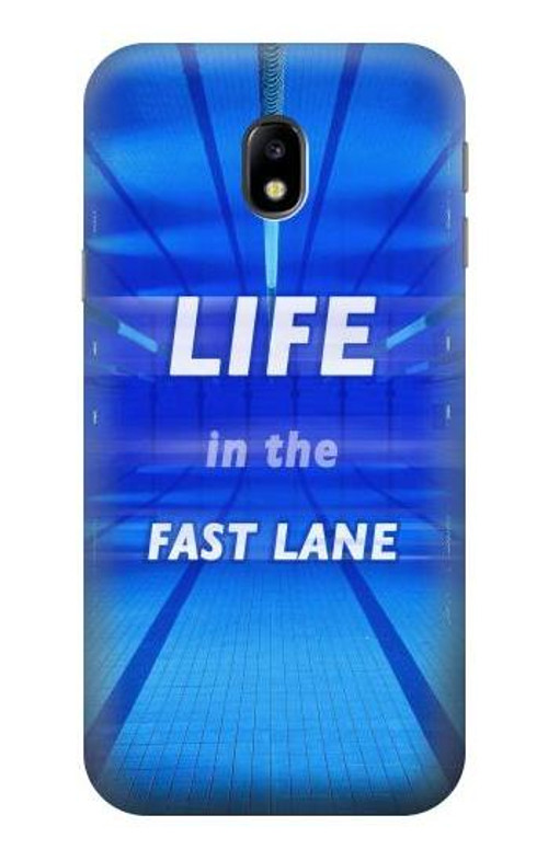 S3136 Life in the Fast Lane Swimming Pool Case Cover Custodia per Samsung Galaxy J3 (2017) EU Version